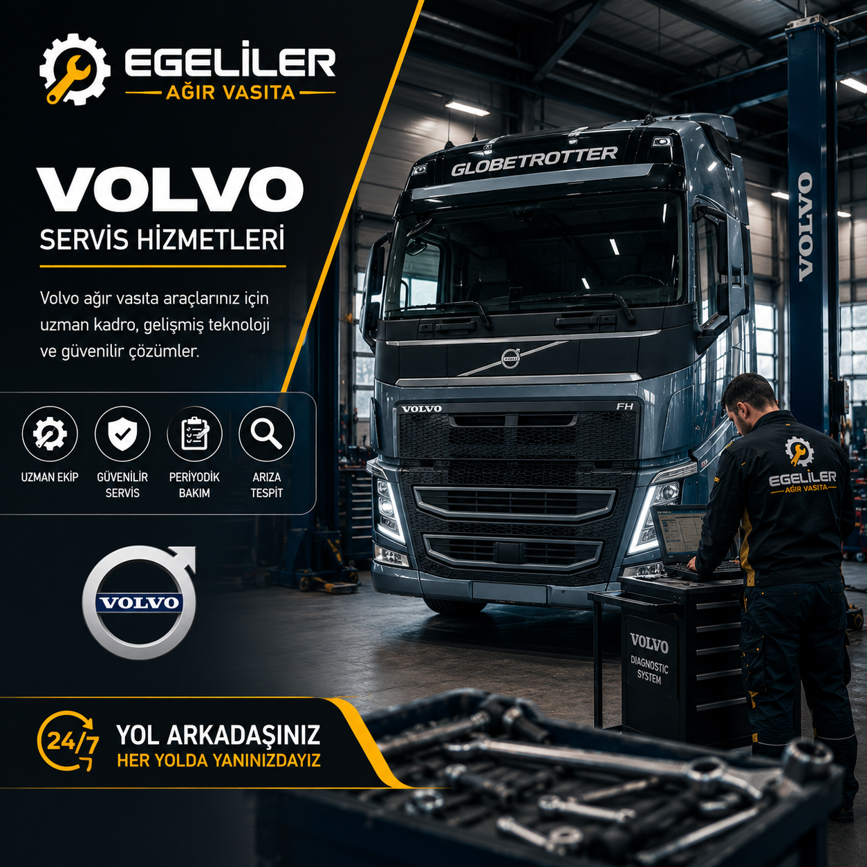 volvo tır tamiri